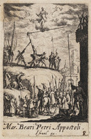 TvB G 4828
<br/>
Martyrium Petrus ("Kleine Apostelserie")
<br/>
<em>Callot, Jacques (1592 - 1635)</em>